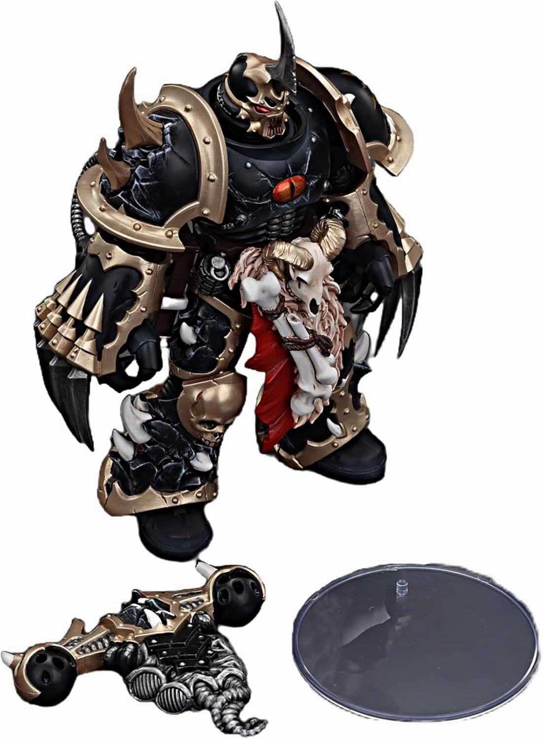 JOYTOY Warhammer 40K 1/18 Action Figures Chaos Space Marines Black Legion Chosen 5PCS Collectible Model 4.9Inches