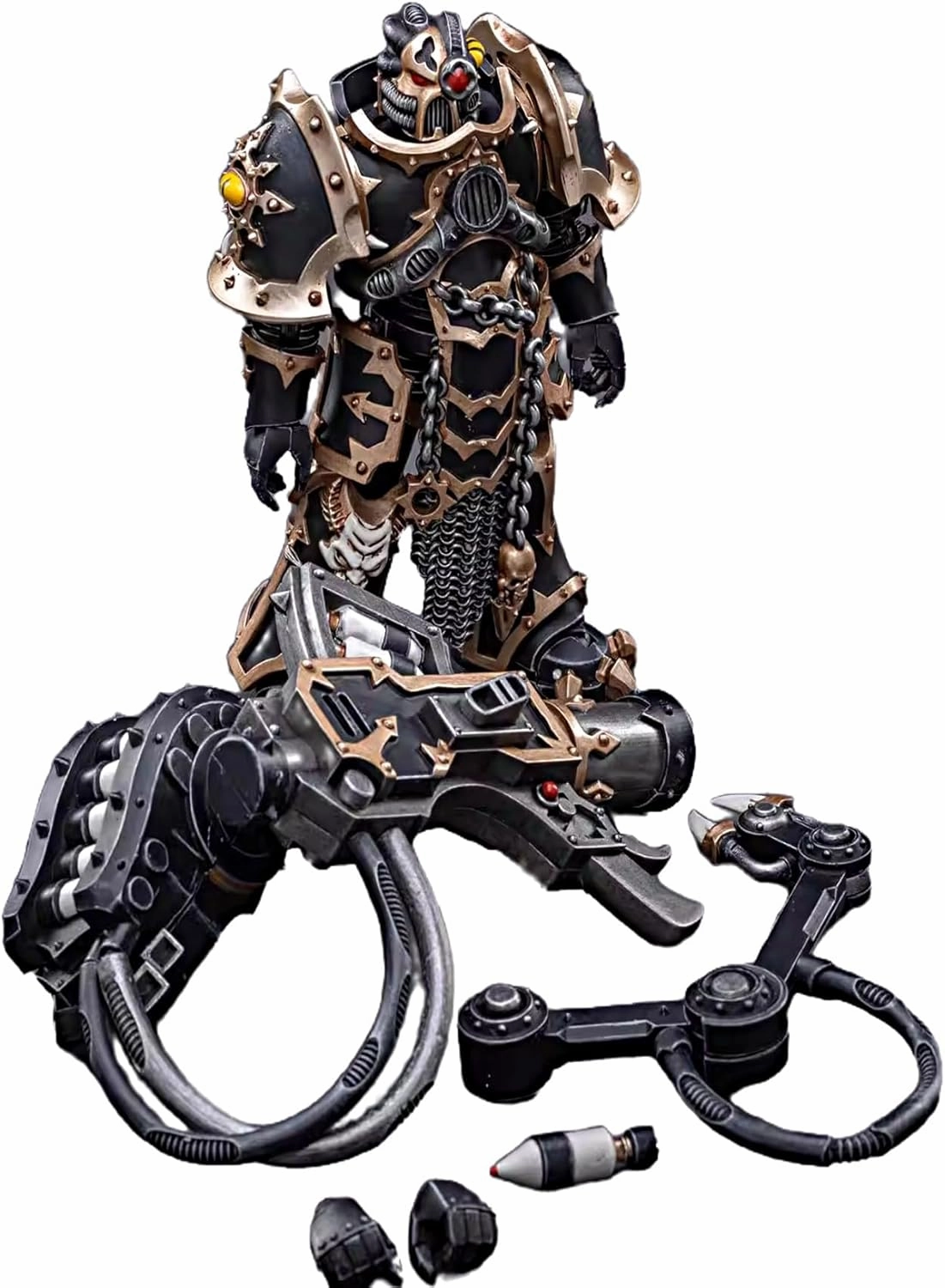 JOYTOY Warhammer 40K 1/18 Action Figures Chaos Space Marines Black Legion Havocs Marine 05 Collectible Model 5.9Inches