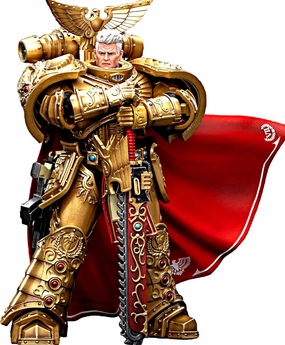 JOYTOY Warhammer 40K 1/18 Action Figures Imperial Fists Rogal Dorn, Primarch of The Vllth Legion Chainsword 7Inch Collectible Model