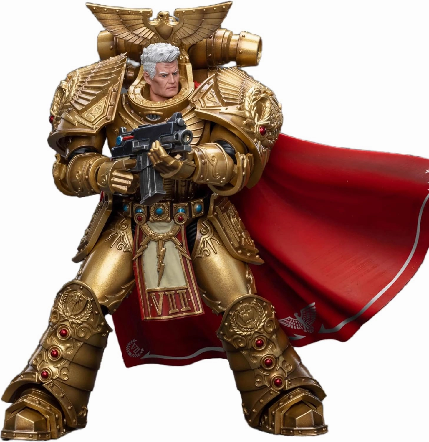 JOYTOY Warhammer 40K 1/18 Action Figures Imperial Fists Rogal Dorn, Primarch of The Vllth Legion Chainsword 7Inch Collectible Model