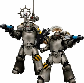 JOYTOY Warhammer 40K 1/18 Action Figures lron Warriors MKlll Tactical 2PCS Collectible Model 4.8Inch Partial pre-Sale Amount Available Around Aug.