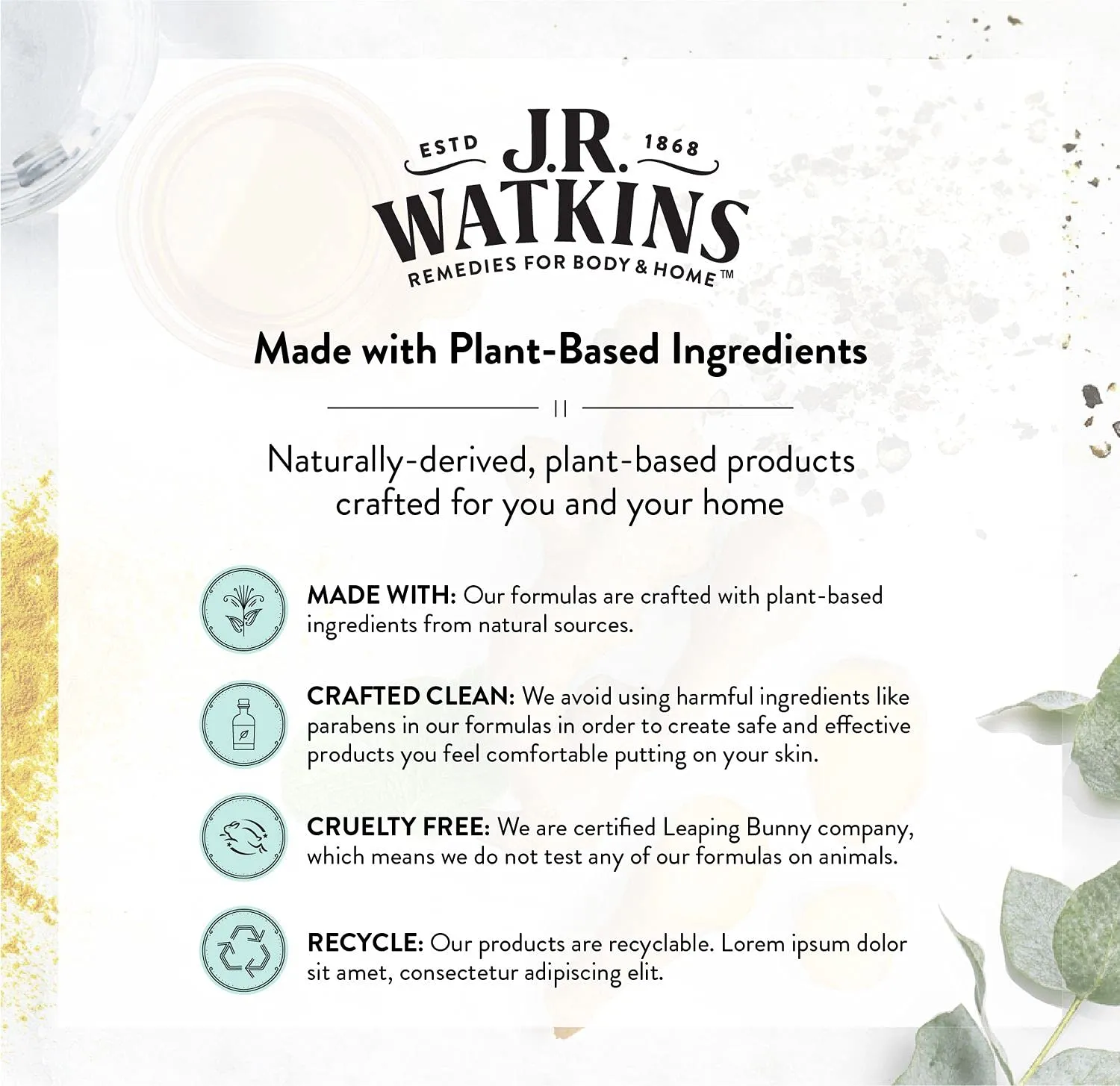 J.R. Watkins Daily Moisturizing Lotion â€“ Body Cream in Pump Dispenser â€“ Hydrating Skin Cream Made with Shea Butter, Cocoa Butter, Coconut Oil & Vitamin E, Lavender, 18 fl oz, 6 Pack