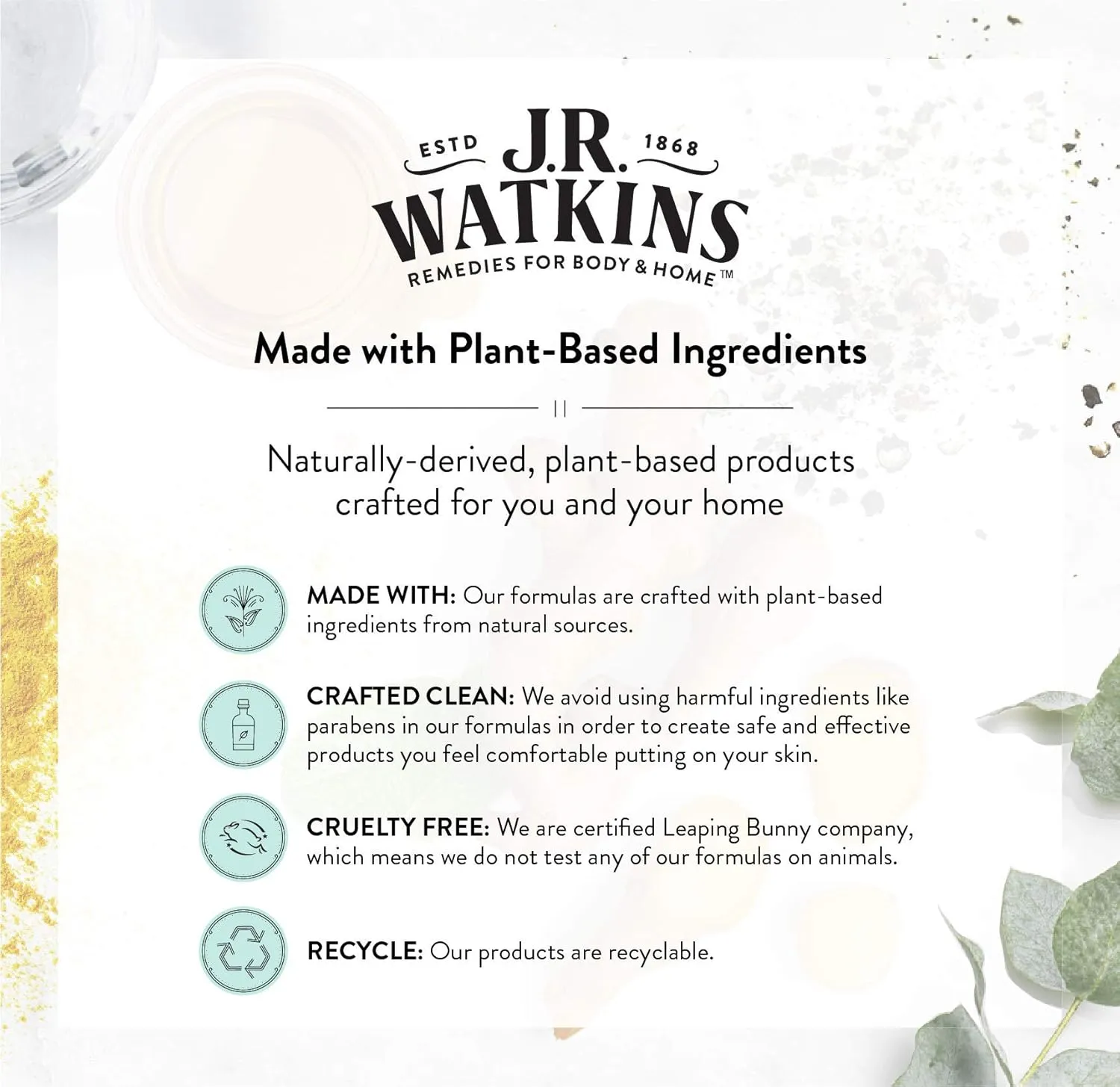 J.R. Watkins No-Rinse Foaming Hand Cleanser – Hand Soap in Pump Dispenser – Bathroom & Kitchen Foam Cleaner – All Natural, Alcohol Free, Blue Lavender, 1.6 fl. Oz., Single