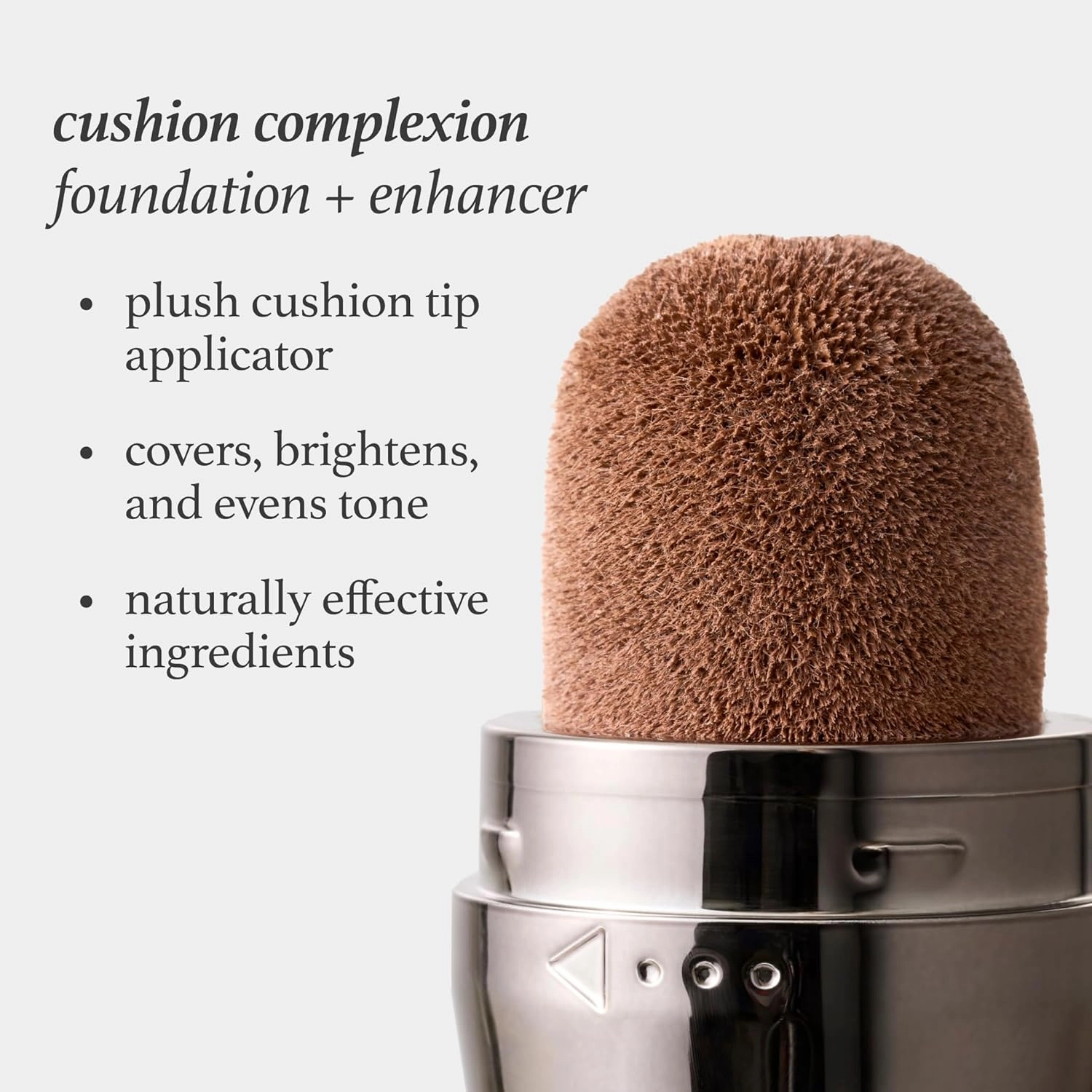 Julep Cushion Complexion Medium Coverage Foundation - Cashew | Covers, Brightens & Evens Skin Tone | On-The-Go Cushion Applicator | Hyaluronic Acid, Vitamin B5 & E