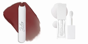 Julep So Plush Glossy Lip Oil   It’s Balm Lip Crayon Duo, Cherry Wood Creme | Hydrating Lip Care with Nourishing Oils & Buttery Smooth Color | Clear Glossy Shine & Long-Lasting Mauve Tint