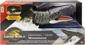 Jurassic Super Colossal Mosasaurus Action Figure, Dinosaur Action Figure