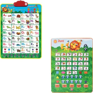 Just Smarty Interactive Alphabet and Numbers Poster Plus Abcs and 123s Learning Tablet