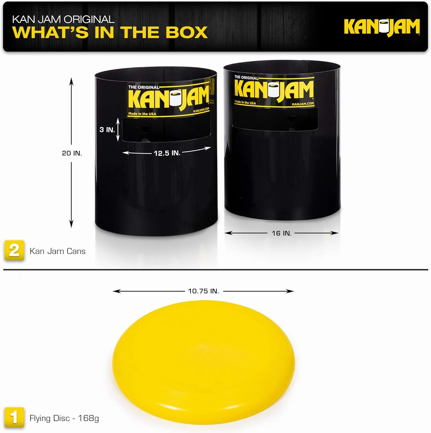 Kan Jam Disc Toss Game - American Made Outdoor Game for The Backyard, Beach, Park, Tailgates - Original, Illuminate, Pro, Travel Edition, and Carry Bag Only