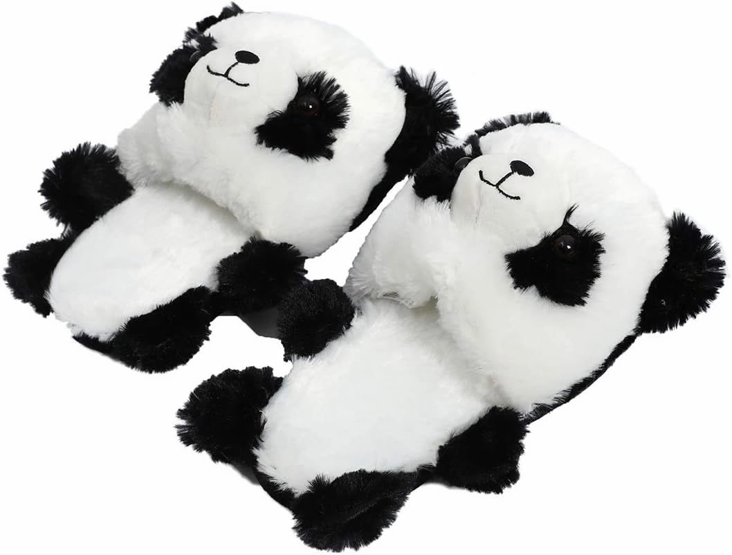 Kawaii Plush Duck Slippers Cute Novelty Warm Winter Teen Slippers Fun Adult Animal Slippers for Women Slides