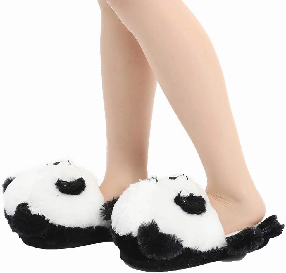 Kawaii Plush Duck Slippers Cute Novelty Warm Winter Teen Slippers Fun Adult Animal Slippers for Women Slides