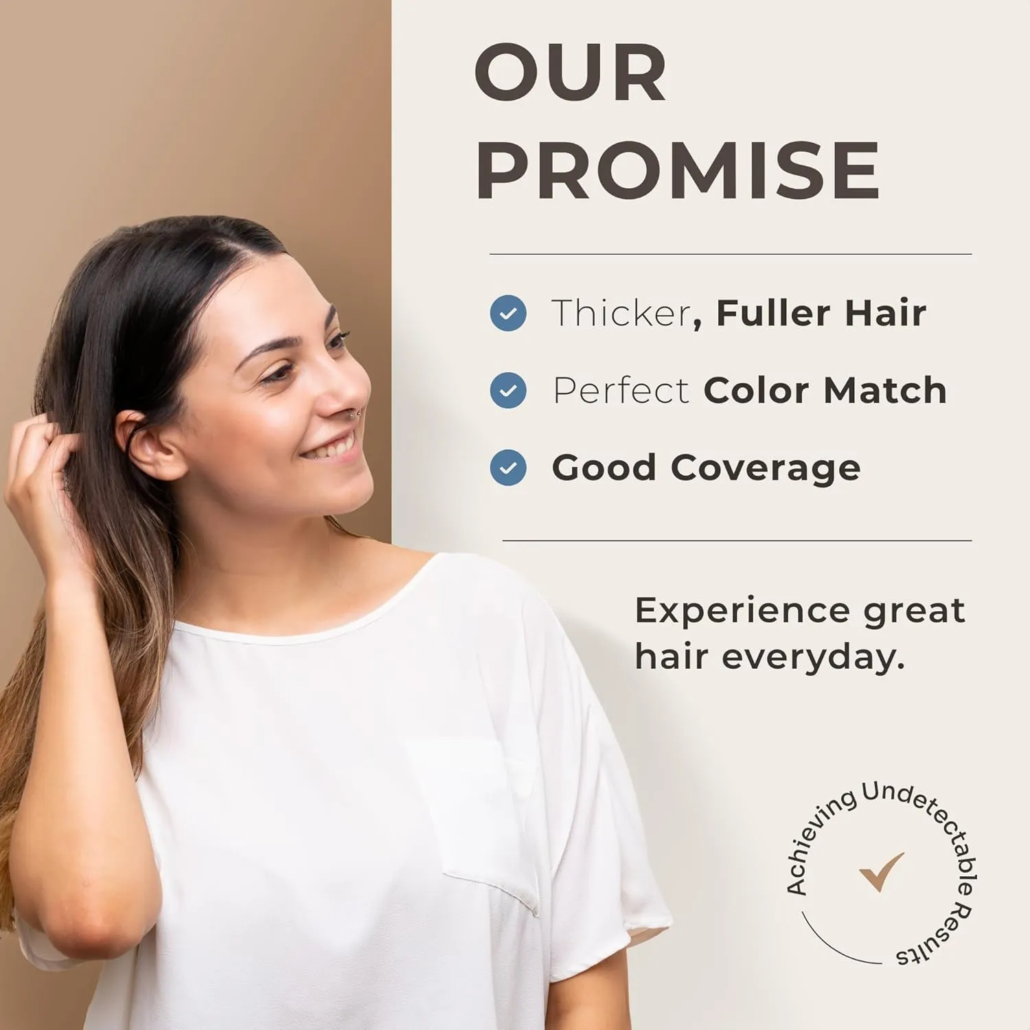 Keratin Hair Fibers for Men & Women - Fill In Fine or Thinning Hair, Instantly Thicker, Fuller Looking Hair (Dark Brown 30g)