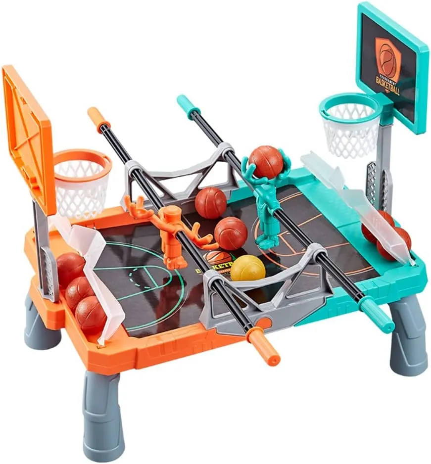Kids Gaming Foosketball Game Children Basketball Game Parent Child Interactive Game Double Fingertip Table Top Games for Kids (color1)