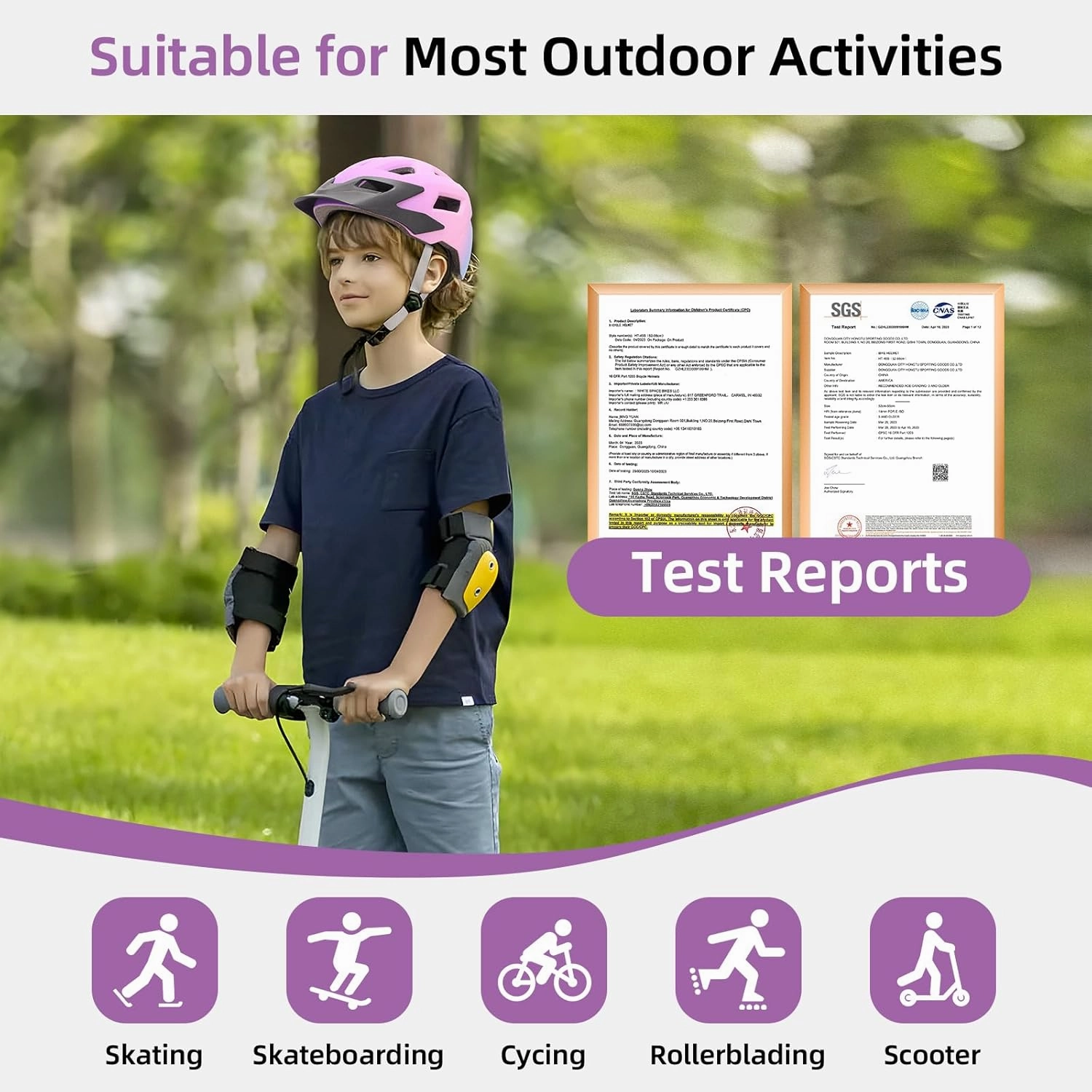 Kids Bike Helmet Boys and Girls Bicycle Helmet with Cool Visor Helmet for Kids 3-14, Children Bike Helmets Youth Bike Helmet Adjustable & Lightweight