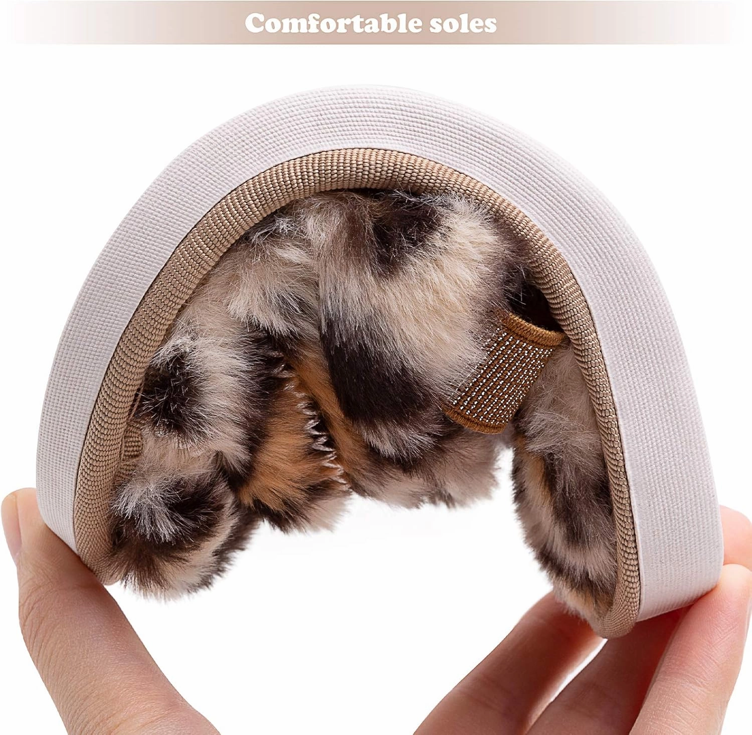 Kids Fluffy Fuzzy Slippers Open Toe House Home Slippers for Boys and Girls Faux Fur Slides with Strap Little Kids Slip-on Shoes