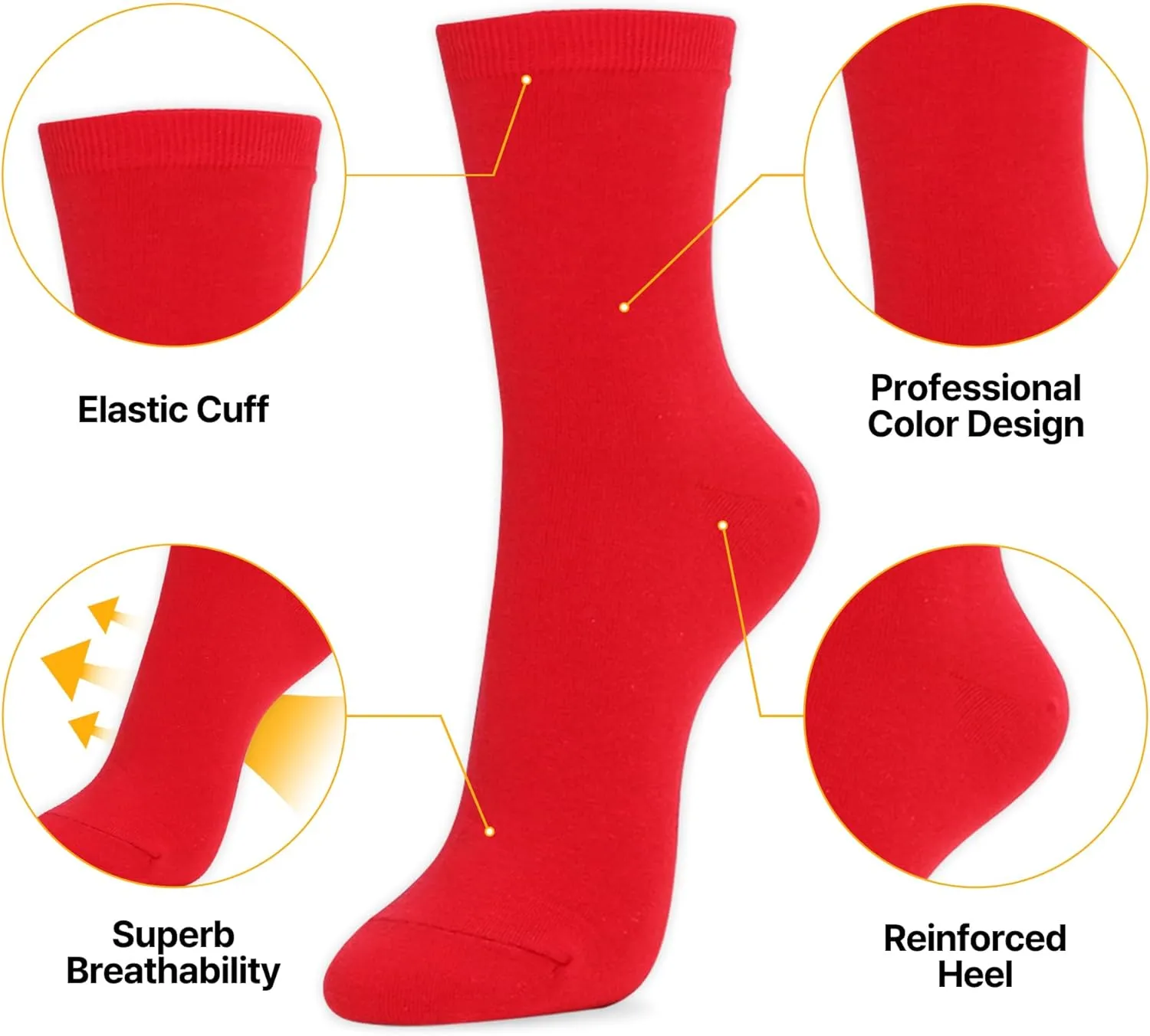 kikiya socks Women Crew | 4-6 Pairs Flower Heart Dots Graphic Tube Striped Cotton Socks | Calcetas Para Mujer | Size 6-8