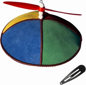 KippaKopter Spinning Propeller Kippah and Yamakah – Fun Jewish Gift for Hanukkah, Bar Mitzvahs & More – Perfect for Bald Heads & Kids - Novelty Gift Yamaka Kippa