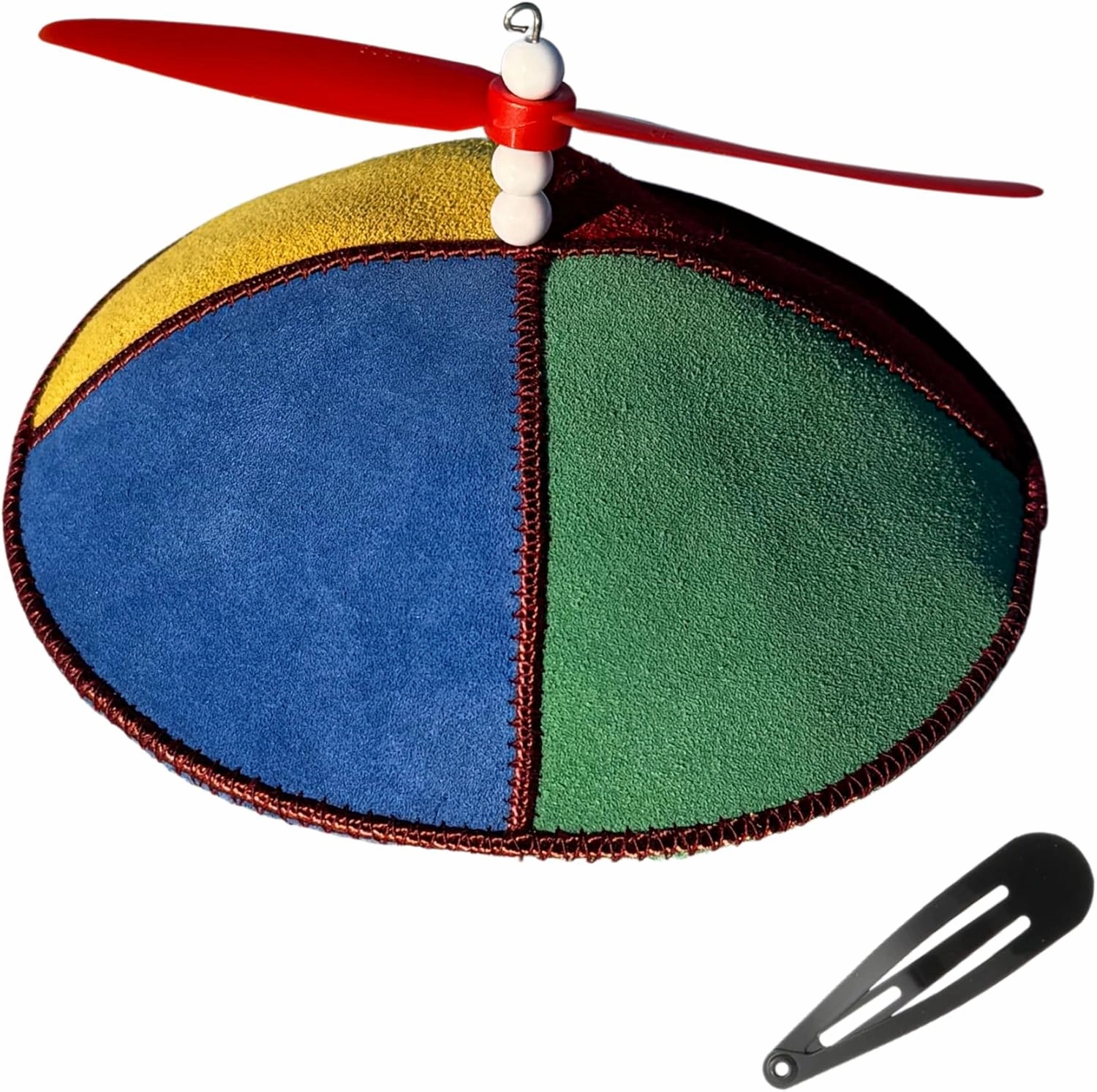KippaKopter Spinning Propeller Kippah and Yamakah – Fun Jewish Gift for Hanukkah, Bar Mitzvahs & More – Perfect for Bald Heads & Kids - Novelty Gift Yamaka Kippa