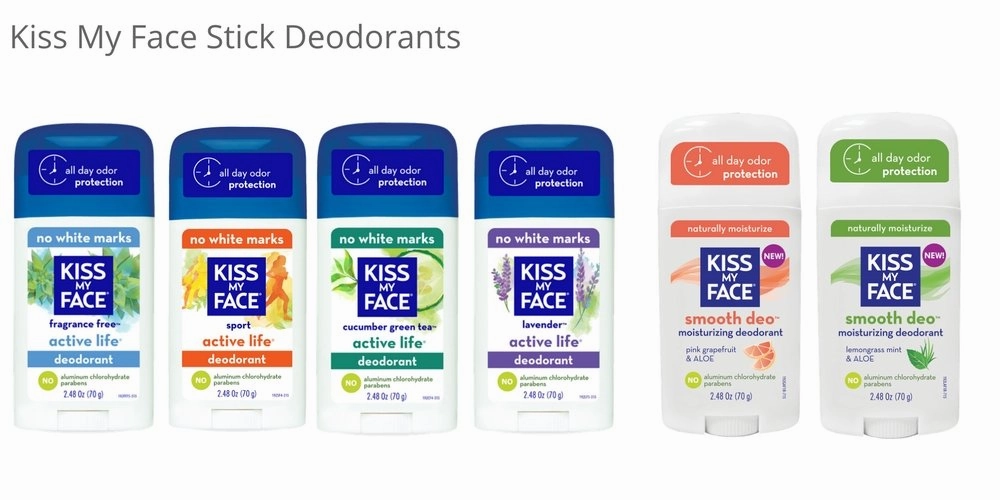 Kiss My Face Active Life Natural Deodorant, Sport, 2.48 oz Stick (Pack of 36) (Model: 028367839415)