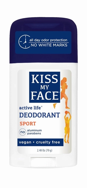 Kiss My Face Active Life Natural Deodorant, Sport, 2.48 oz Stick (Pack of 36) (Model: 028367839415)