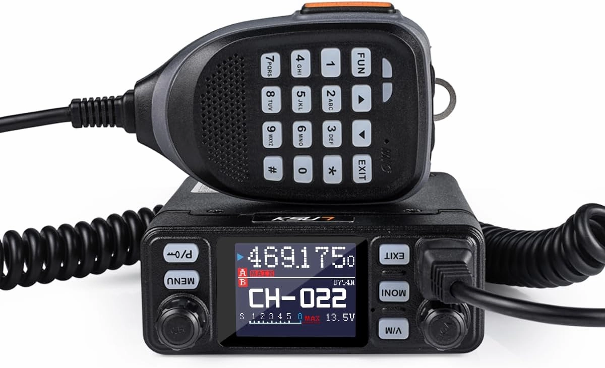 KSUN Mobile Transceiver Radio for Vehicle Truck with Cigarette Lighter Plug Dual Band VHF/UHF Mini Car Radio Long Range CB Two Way Radio for Driver Off Road, UV5200D