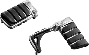 Kuryakyn 4446 Motorcycle Footpegs: Switchblade Pegs without Adapters for 2010-19 Harley-Davidson Motorcycles, Chrome, 1 Pair