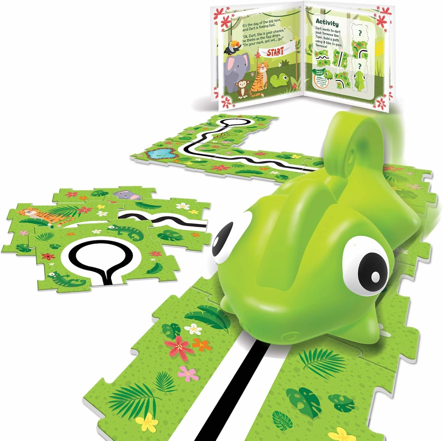Learning Resources Coding Critters Go Pets Dart the Chameleon, Screen-Free Early Coding Toy For Kids, Interactive STEM Coding Pet, Ages 4 