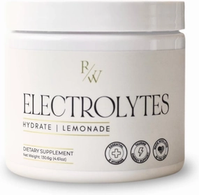 Lemonade Hydration Electrolyte Drink Mix Powder   B Vitamins | Replenishes Essential Minerals, 20 Scoops, 4.6 oz