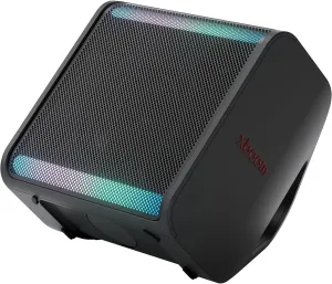 LG xboom Stage 301 by will.i.am, xboom Signature Sound, Portable Party Speaker, 6.5” woofer and Dual 2.5” midrange Drivers, up to 12 Hours of Playback, Wedge Design   Tripod Port, IPX4 Water Resistant