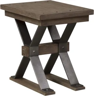 Liberty Furniture Industries Sonoma Road Chair Side Table, W18 x D24 x H24, Light Brown