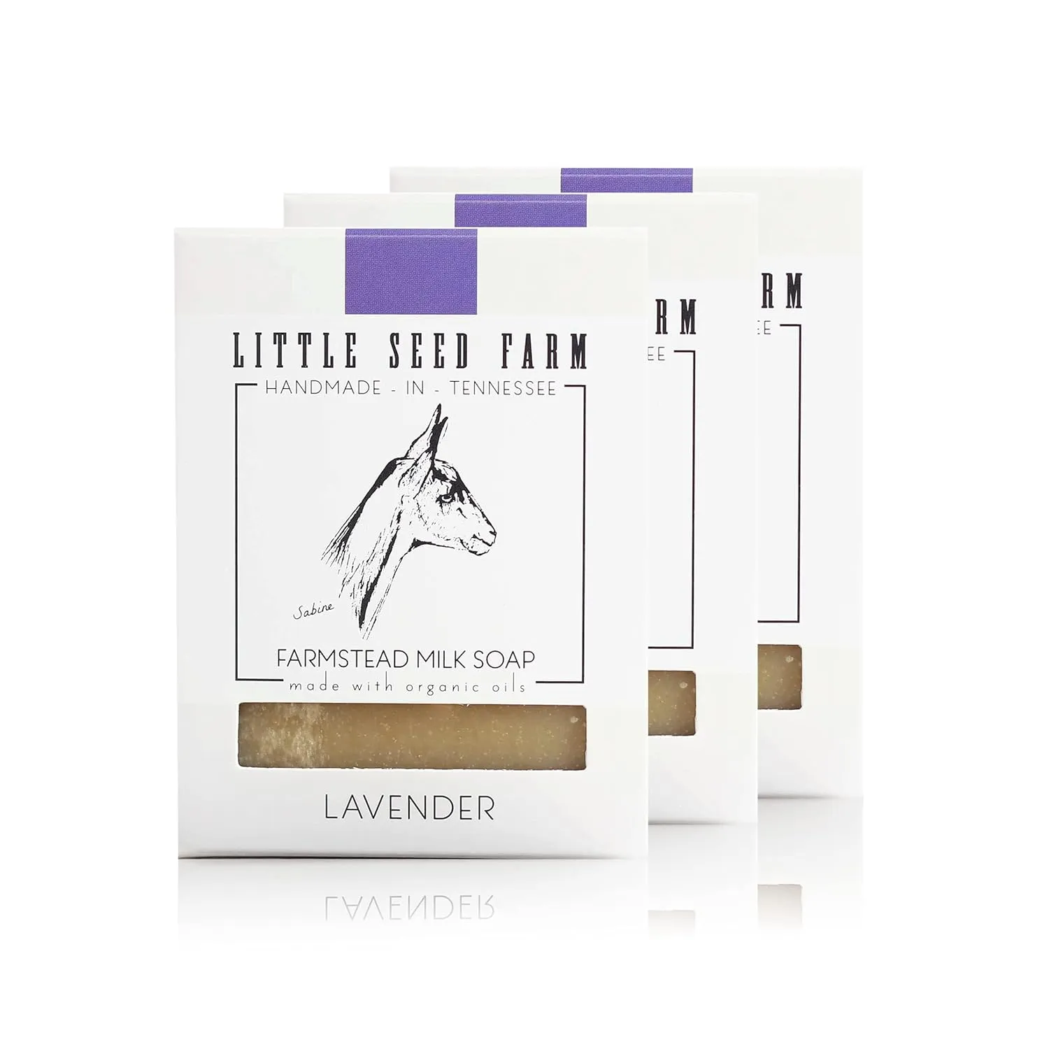 Little Seed Farm Organic Goat’s Milk Soap – 3 Pack of Lavender Facial and Body Soap Bars – Natural, Handmade and Cruelty Free – Calming and Relaxing – Suitable for Sensitive Skin, Net Wt. 4.75oz