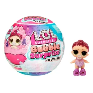 LOL Surprise Bubble Surprise Lil Sisters,Collectible Doll, Baby Sister, Surprises, Accessories, Bubble Surprise, Bubble Foam Reaction, Girls Gift Age 4 