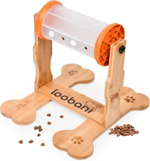 LOOBANI Dog Puzzle Toys Wooden - Interactive Toys for Boredom, IQ Training and Mental Brain Stimulation (1 PC Spin Bottle A)