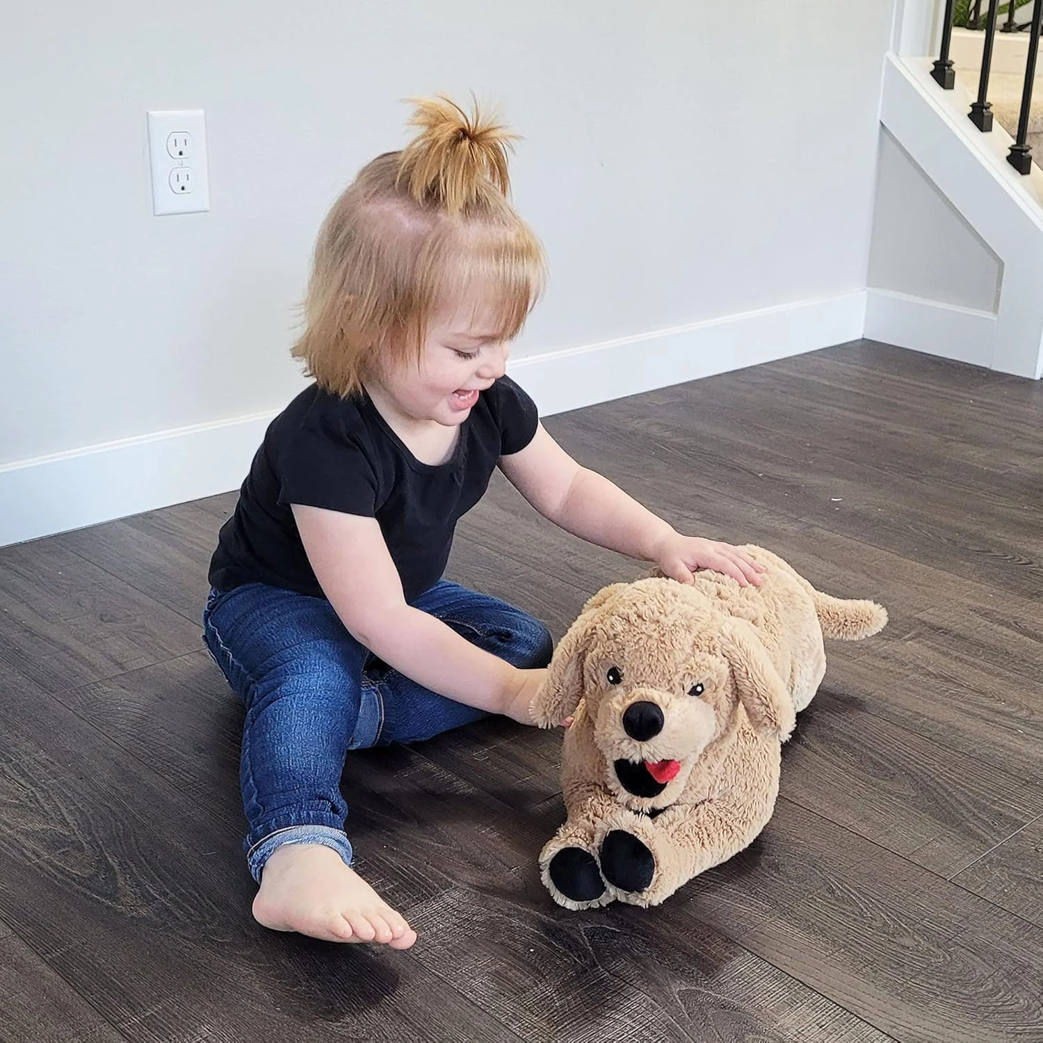 LotFancy Dog Stuffed Animals Plush, 21" Soft Cuddly Golden Retriever Plush Toys, Large Stuffed Dog, Puppy Dog Stuffed Animals, Birthday Gift for Kids Girls Boys