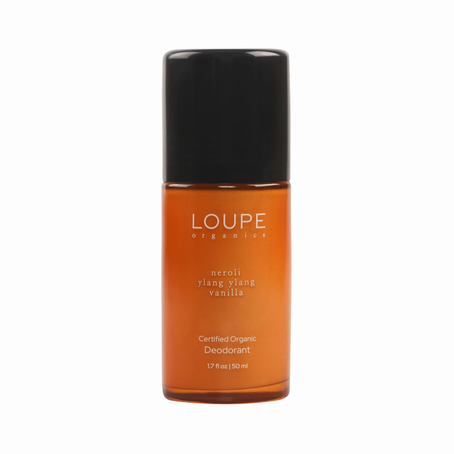 LOUPE | Certified Organic Deodorant Roll-on | 100% Natural & Plant-Based, Unisex, Sensitive Skin | Scented with Organic Essential Oils (DEO46 | Neroli, Ylang Ylang, Vanilla)