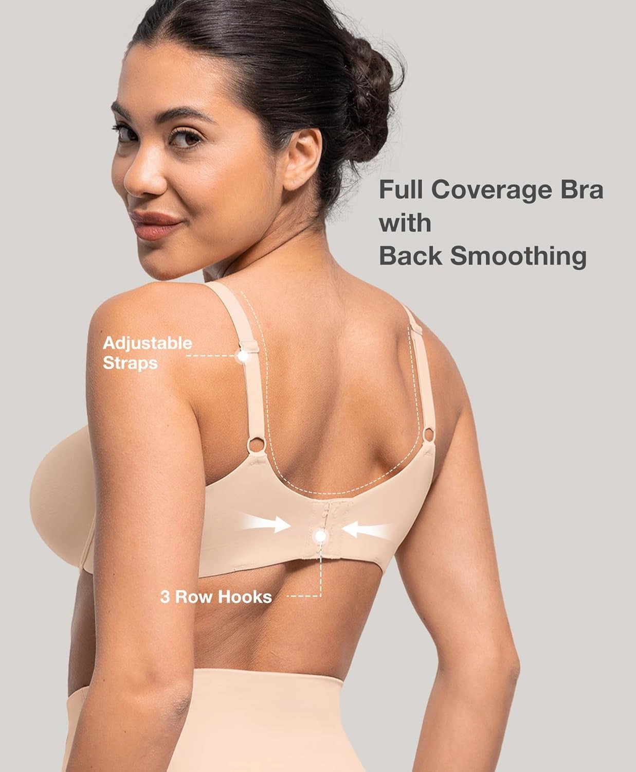 Lover-Beauty Minimizer Bras for Women Full Coverage Unlined Underwire Bras Plus Size Lifting Bra for Heavy Breast