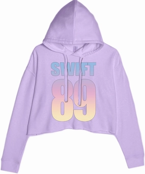 Lover Era Swift 89 Birth Year Music Fan Cropped Fleece Hoodie, Soft & Cozy, Trendy Fit