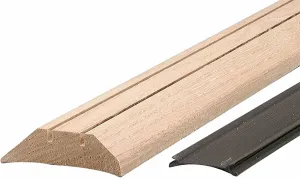 M-D Building Products 11809 3-1/2 in. x 1-7/16 in. x 36 in. Natural Hardwood and Vinyl High-Profile Threshold