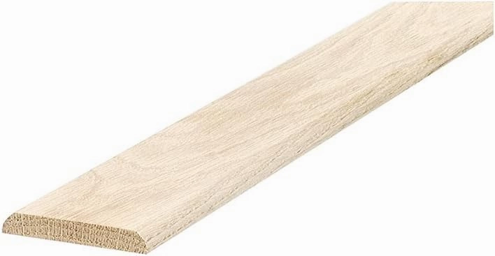 M-D Building Products 11908 2-1/2 in. x 3/8 in. x 36 in. Natural Hardwood Flat-Profile Threshold for Doorways