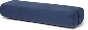 Manduka enlight Bolster Pillow - Yoga Pillow with Machine Washable Microfiber Cover, Curved Design for Optimal Workout and Meditation Support, Yoga and Pilates Equipment