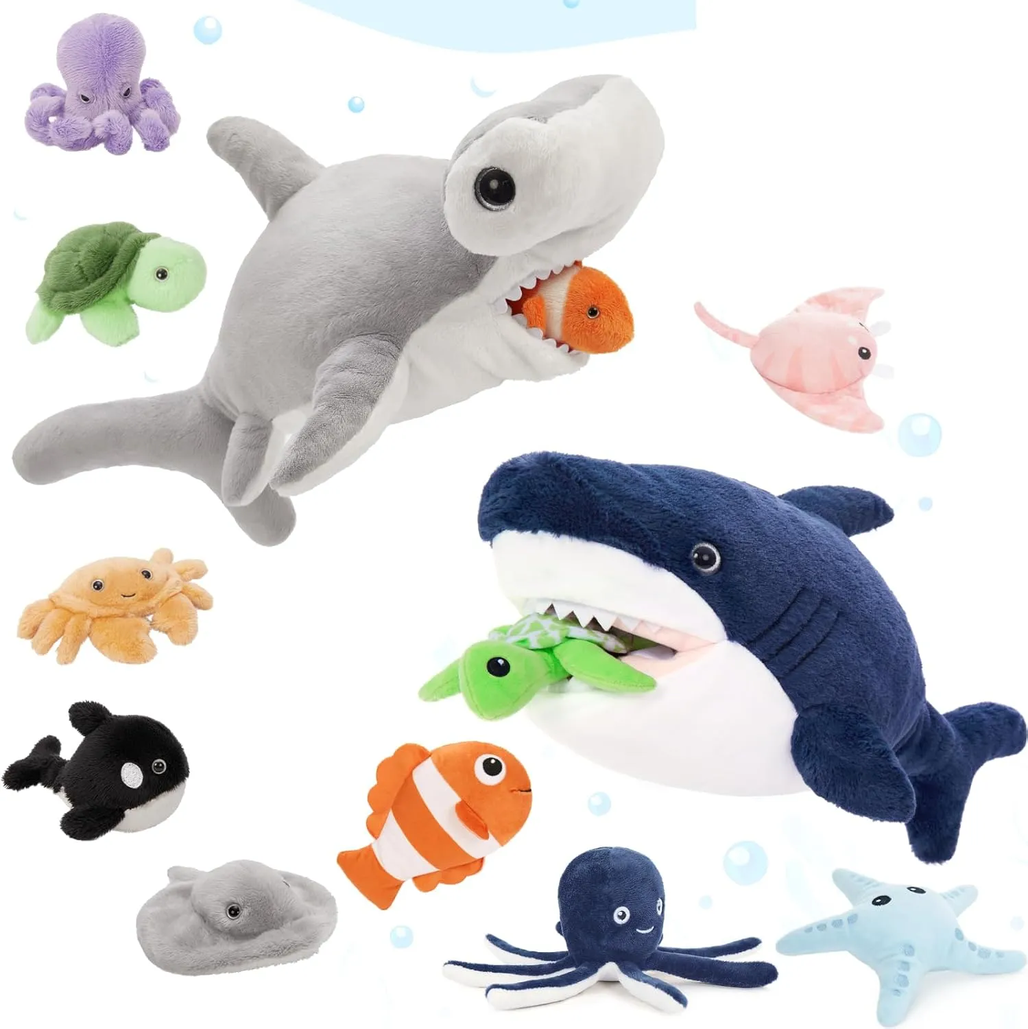 MaoGoLan Shark Stuffed Animals Bulk for Kids, Christmas Valentine's Day Birthday Gifts