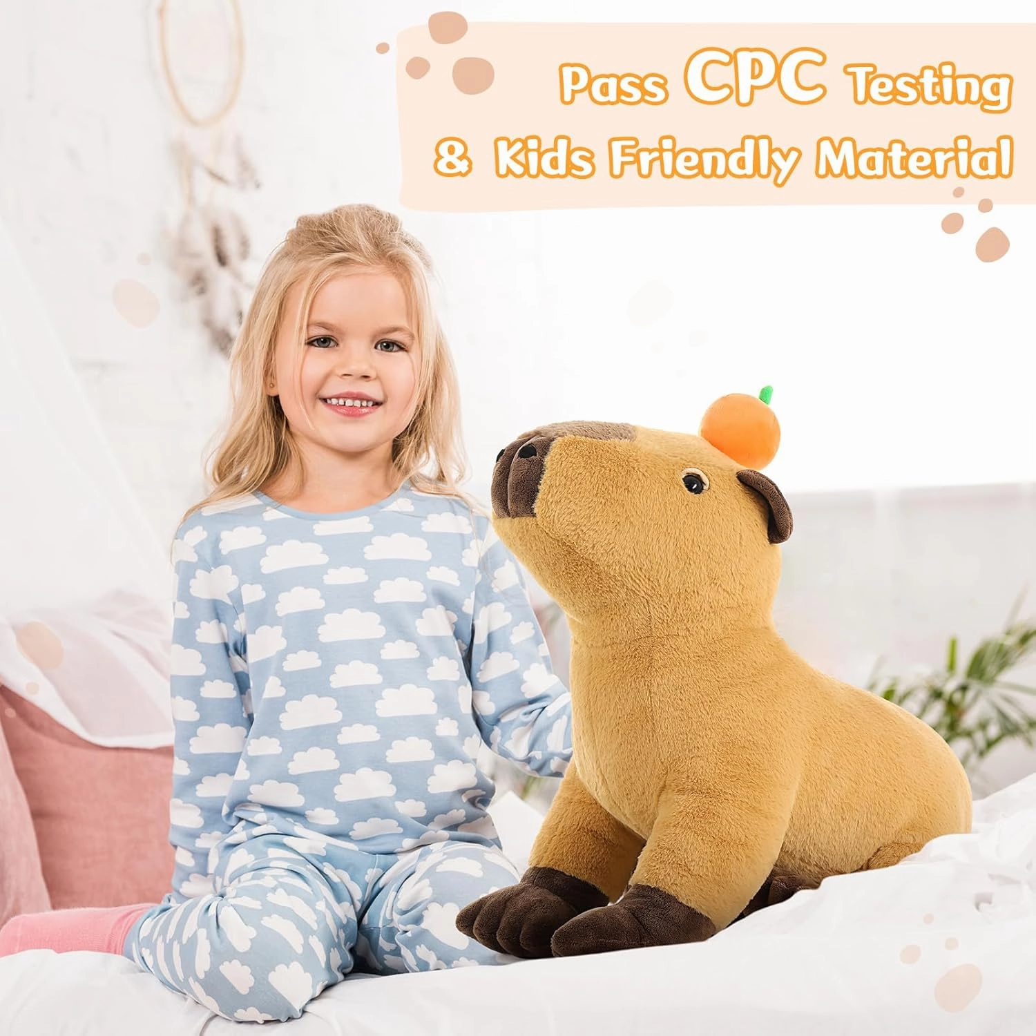 MaoGoLan Big Capybara Plush Toy, 24” Lifelike Large Capybara Stuffed Animal, Realistic Giant Stuffed Capybara Soft Body Hugging Pillow for Boy Girl, Best Gift for Special Day