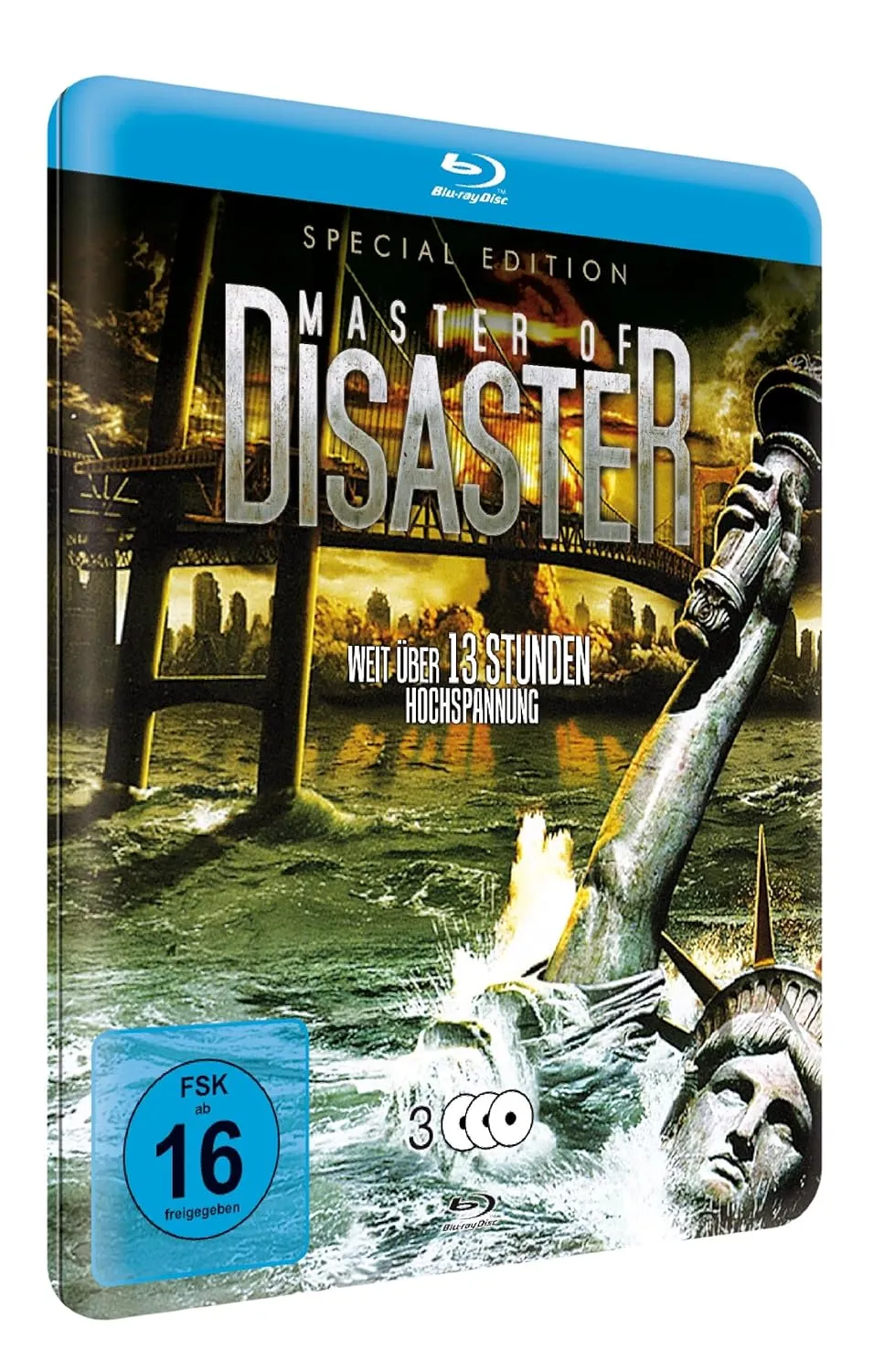 Master of Disaster Collection (9 Films) - 3-Disc Set ( The Land That Time Forgot / Princess of Mars / 100 Million BC / 2012: Supernova / Meteor Apoc [ NON-USA FORMAT, Blu-Ray, Reg.B Import - Germ