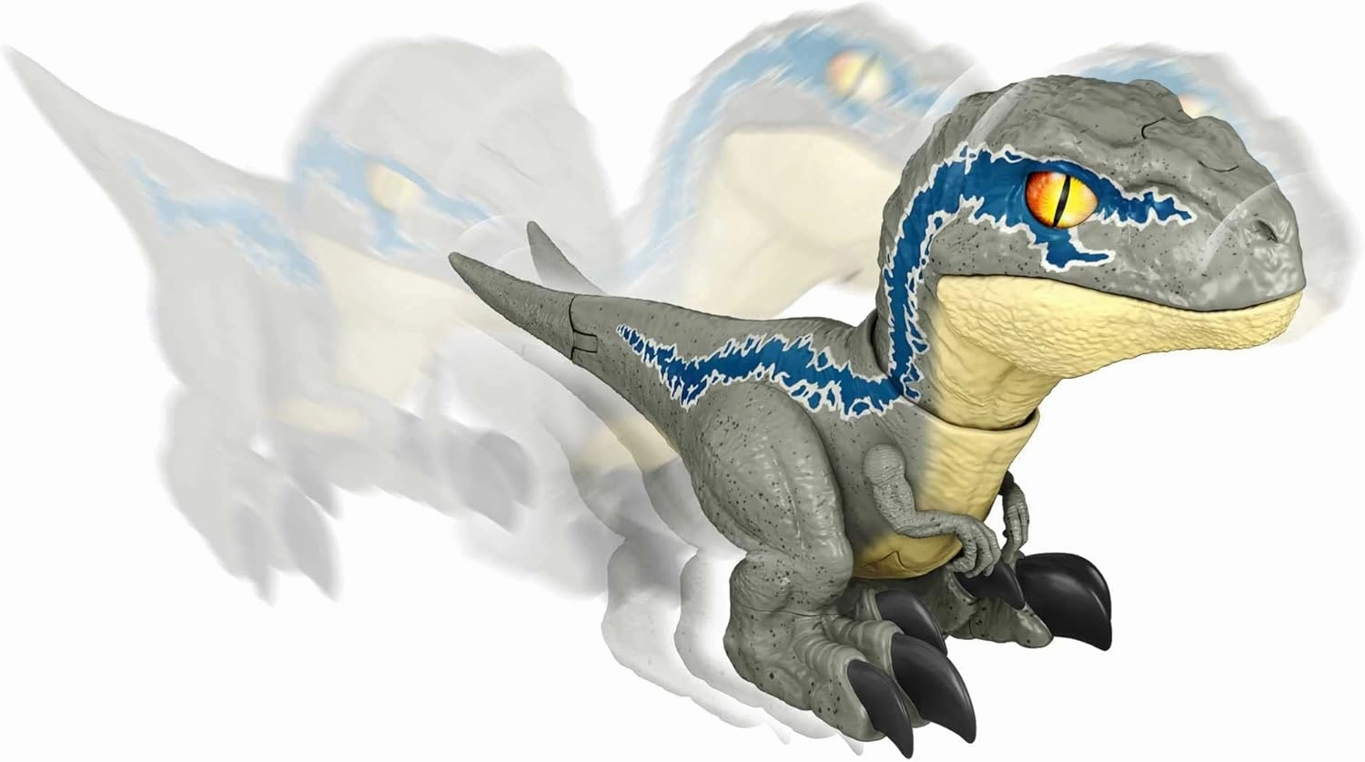 Mattel Jurassic World Dominion Uncaged Rowdy Roars Atrociraptor Beta Dinosaur Action Figure, Toy with Interactive Motion & Sound