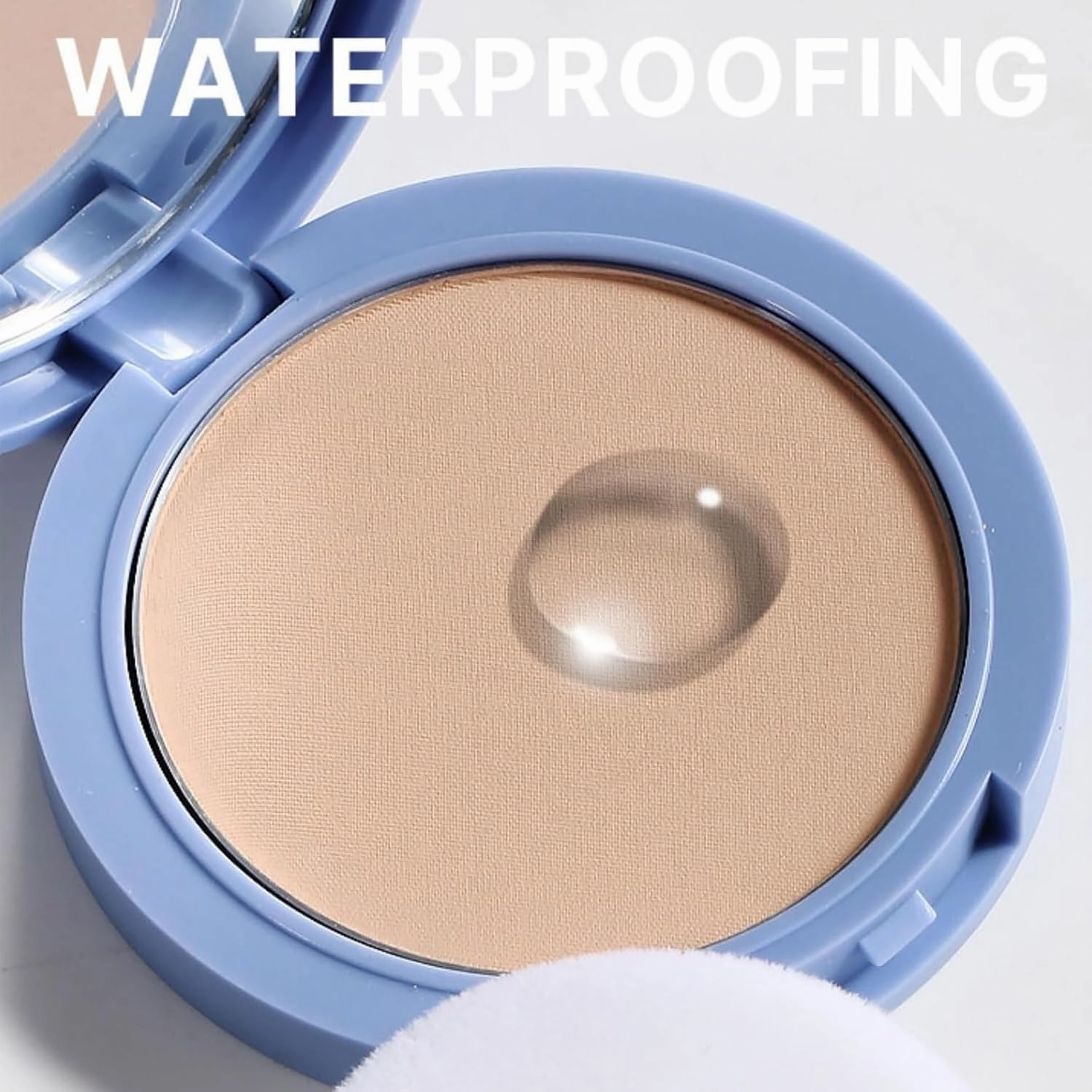Maycheer Lasting Waterproof Face Powder, Gel Compact Powder, Matte Smooth Setting Powder Makeup, Lightweight Oil Control Facial Powder, Control Shine&smooth Complexion (04 Translucent)