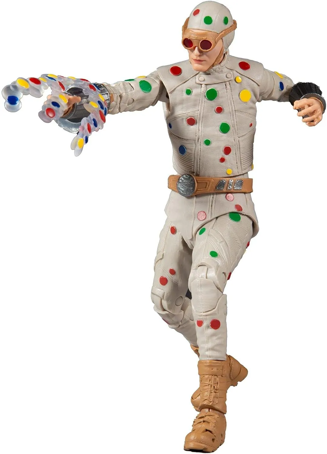 McFarlane Toys DC Multiverse Polka Dot Man (The Suicide Squad) 7" Action Figure with Build-A King Shark Piece and Accessories