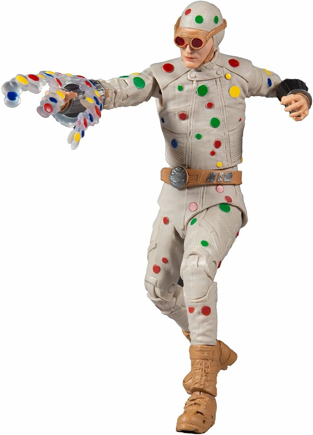 McFarlane Toys DC Multiverse Polka Dot Man (The Suicide Squad) 7" Action Figure with Build-A King Shark Piece and Accessories