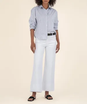 Meg High Rise Pin Tuck Wide Jeans