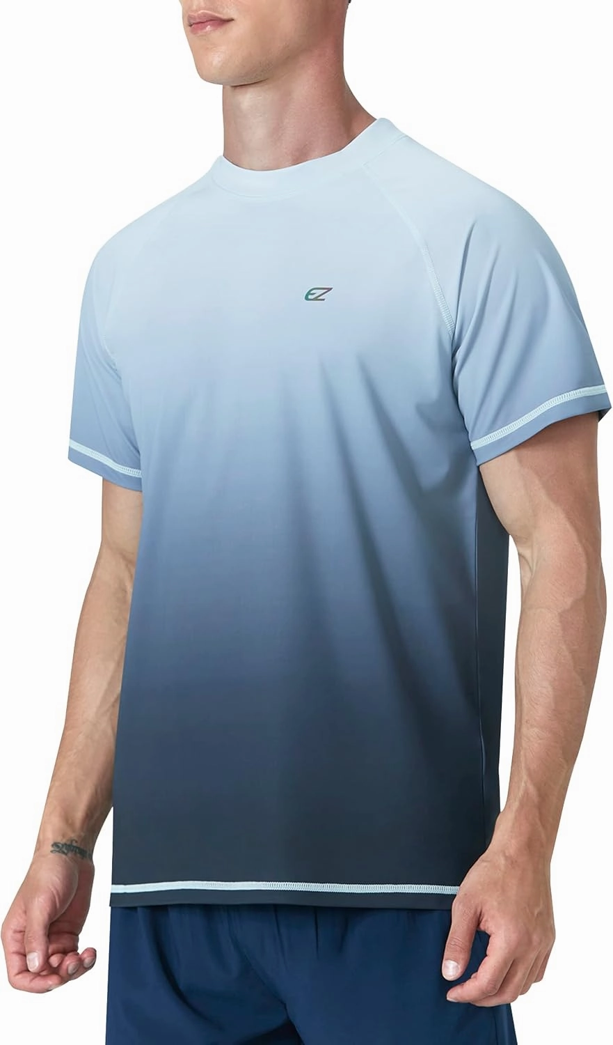 Men's Rash Guard Swim Shirts Summer UPF 50  UV Sun Protection Quick Dry Beach Fishing Water Shirts T Shirts for Men