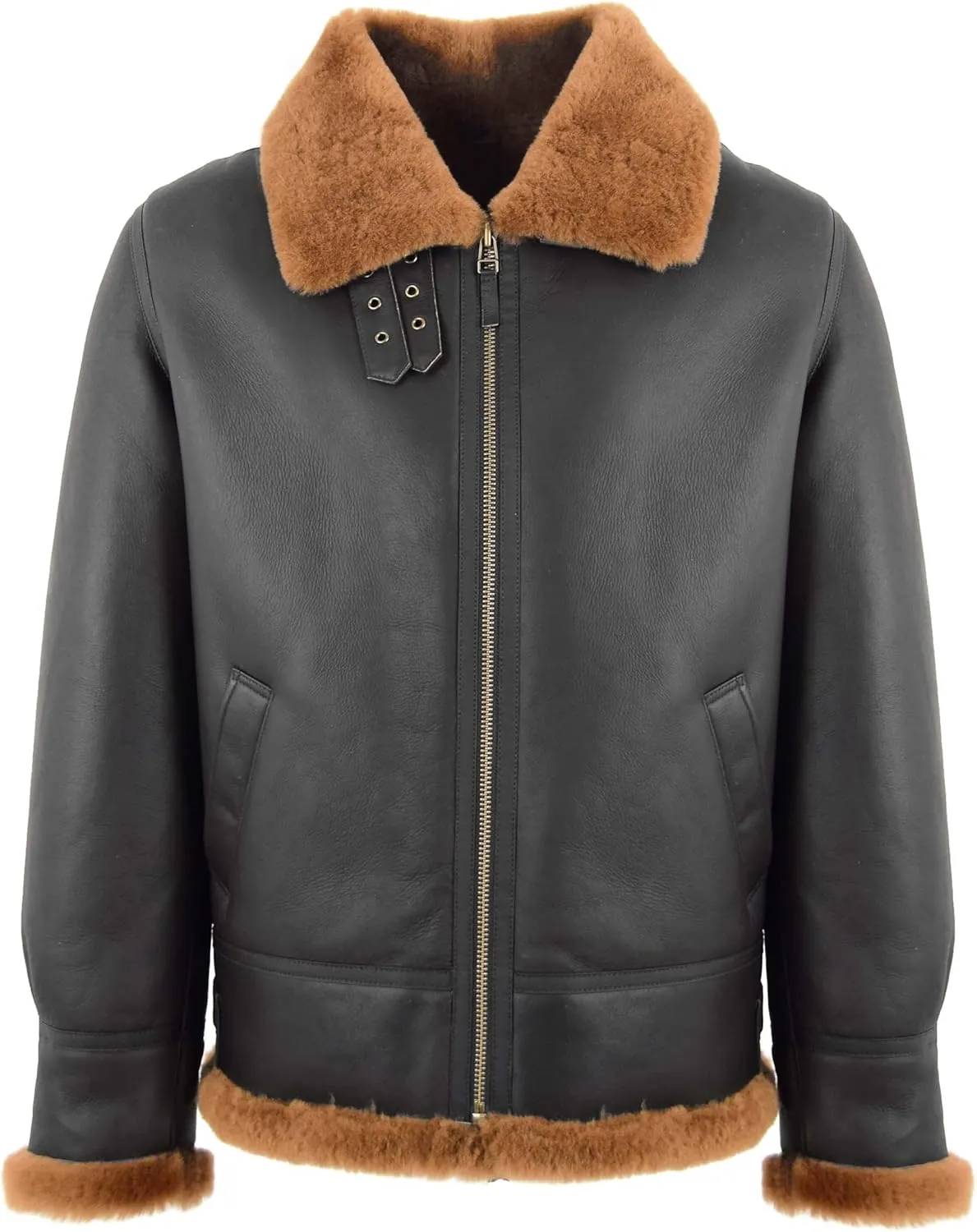 Men's Genuine Sheepskin Flight Jackets Original Aviator Classic Pilot Authentic B3 Bomber Wilbur
