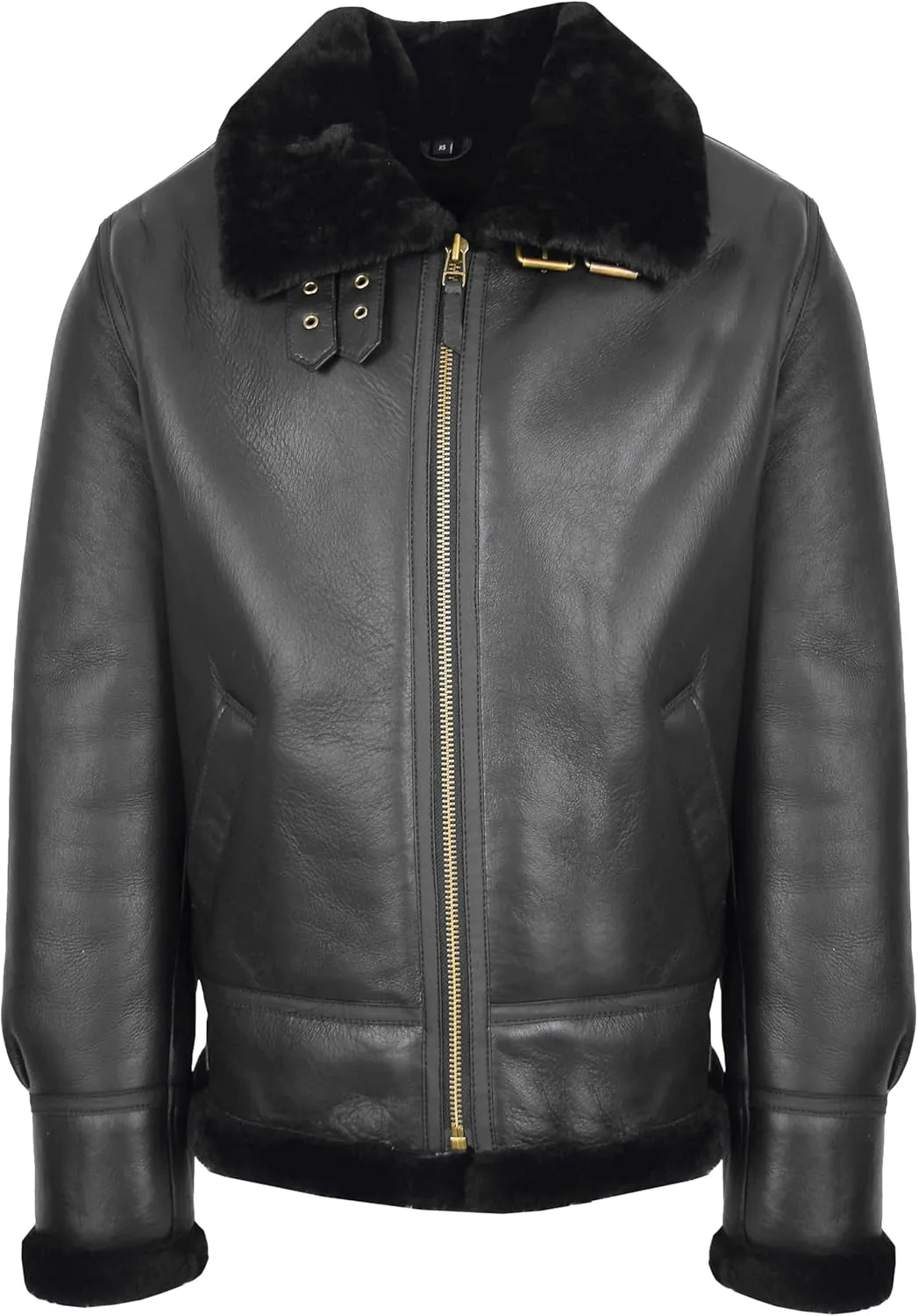 Men's Genuine Sheepskin Flight Jackets Original Aviator Classic Pilot Authentic B3 Bomber Wilbur